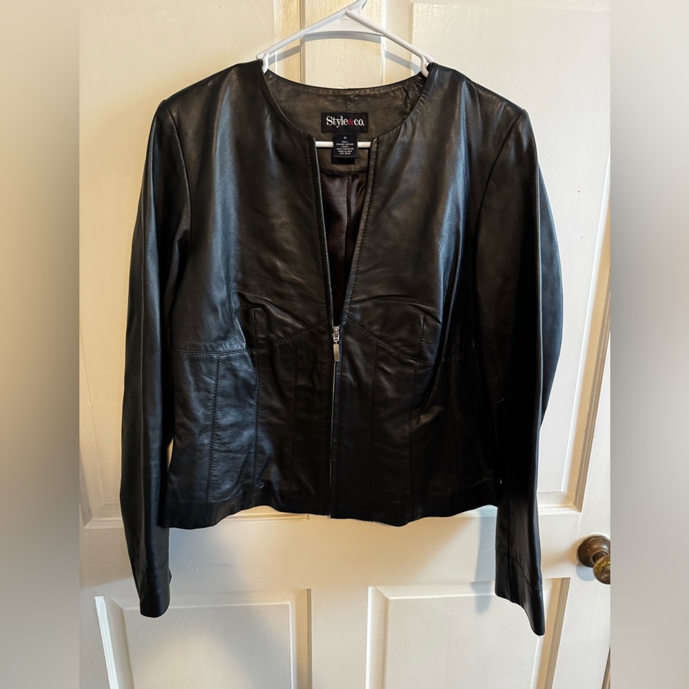 Style & Co Leather jacket